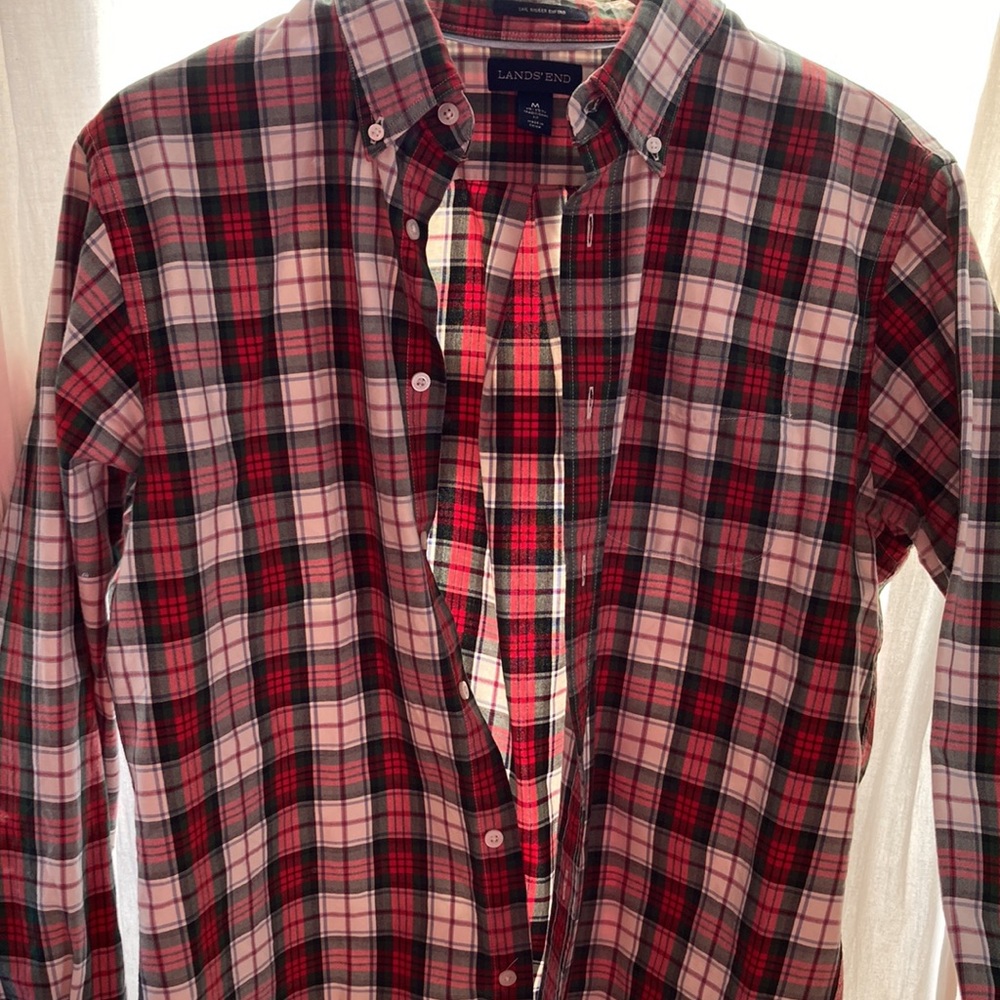 LANDS’ END button down oxford 15-15.5 Sail Rigger